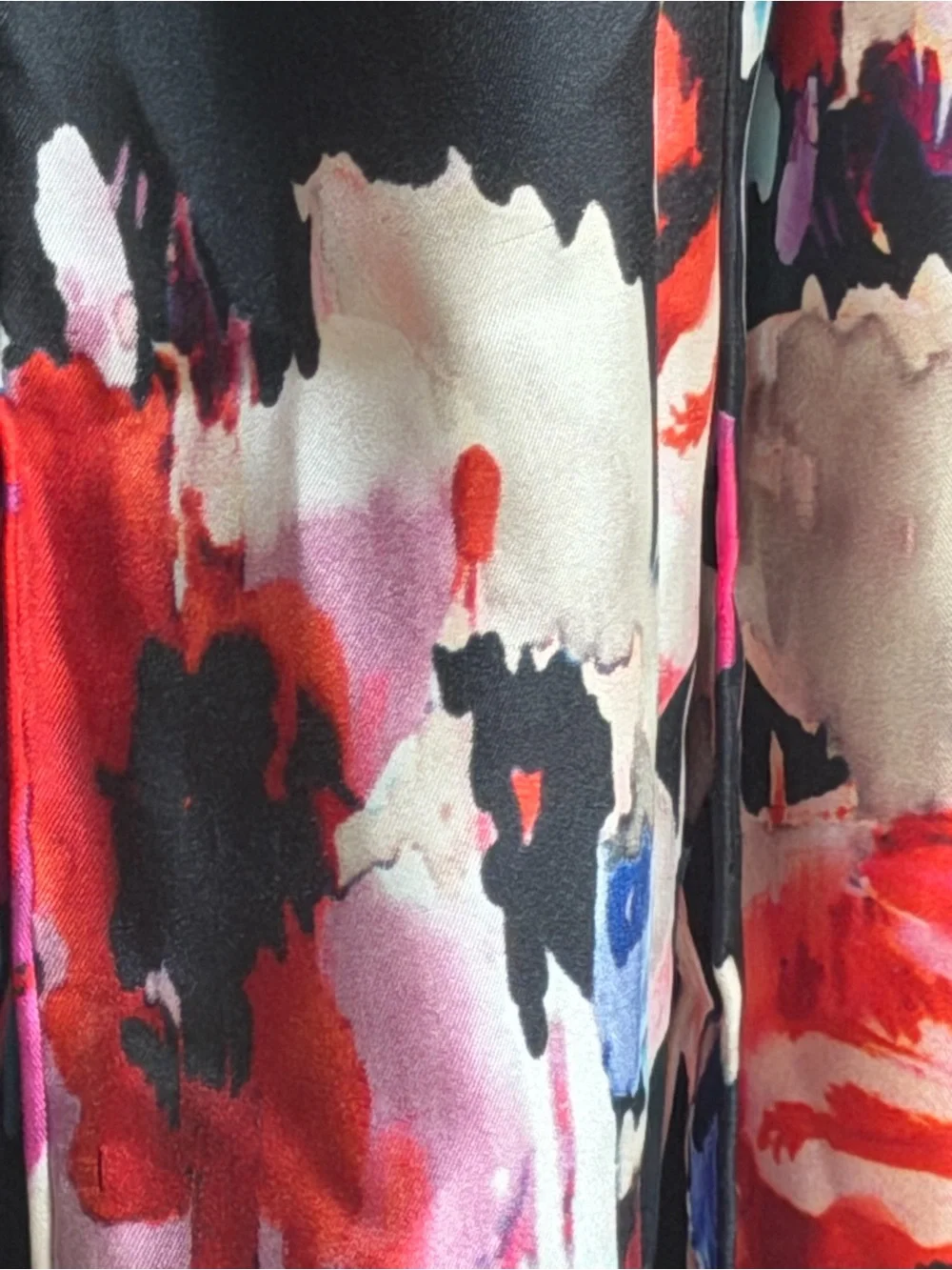 Kate Spade 100% Silk Floral Fringe Scarf Shawl Wrap 30.5
